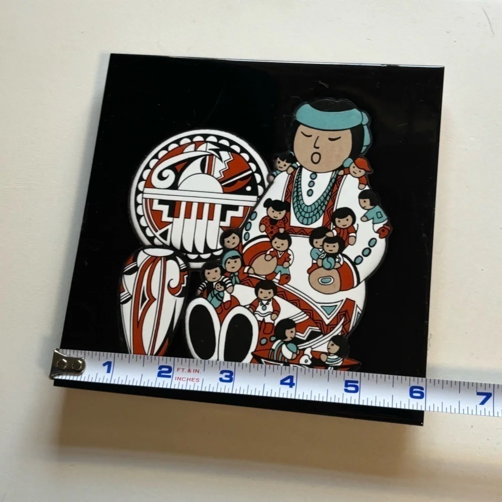 Cleo Teissedre Designs Tile Native American Woman